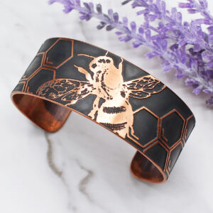 Bee in Hive Copper Cuff