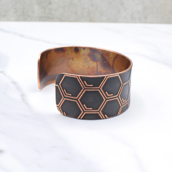 Bee in Hive Copper Cuff