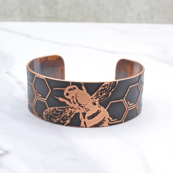 Bee in Hive Copper Cuff