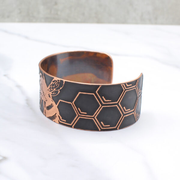 Bee in Hive Copper Cuff