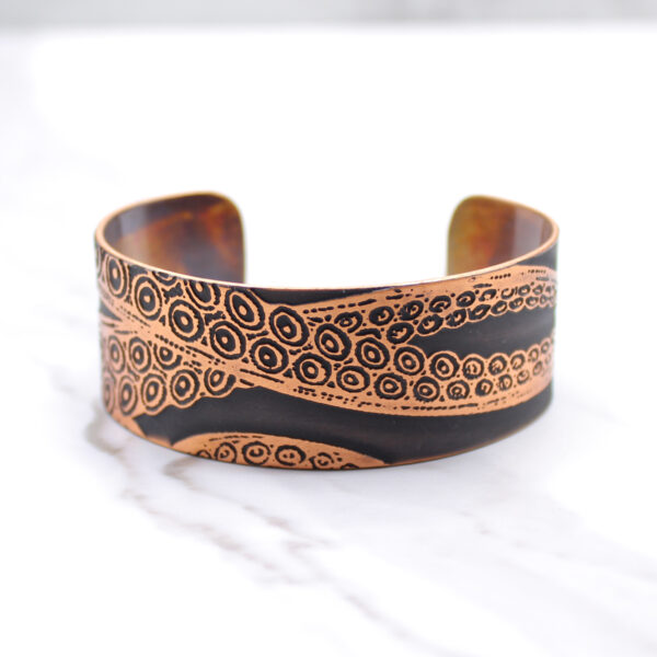 Octopus Tentacle Copper Bracelet