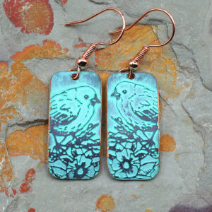 Birds and Flowers Earrings