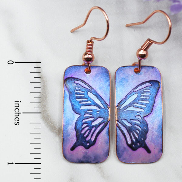 Butterfly Wing Copper Earrings