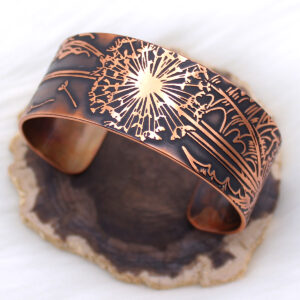 Dandelion Handmade Copper Bracelet