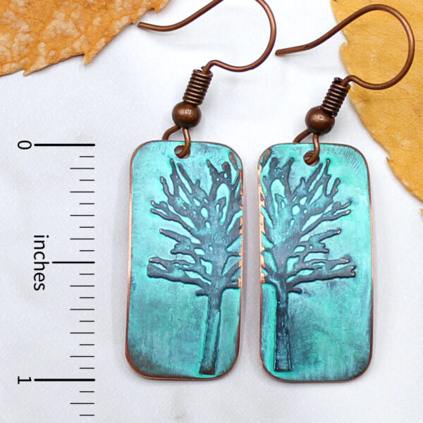 Tree Copper Earrings