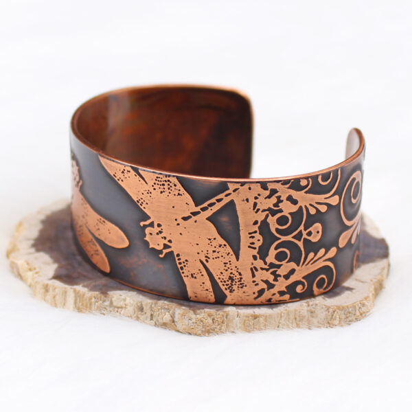 Copper Dragonfly Bracelet Handmade