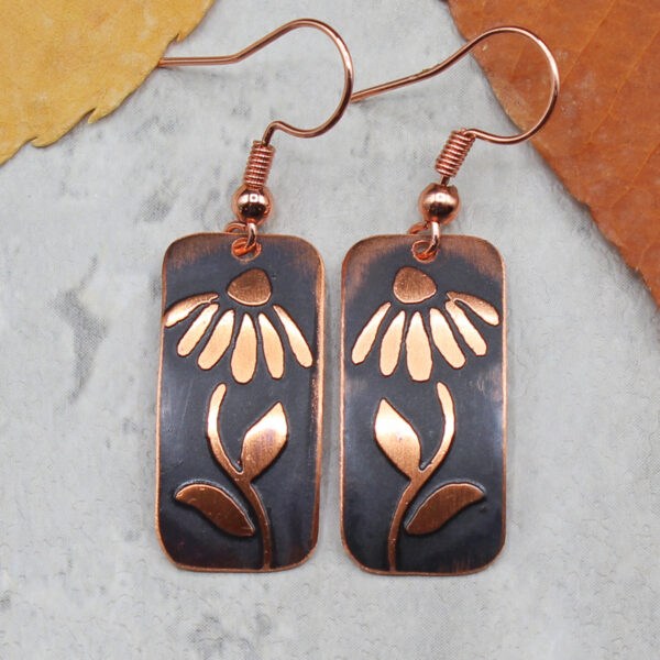 Daisy Copper Earrings