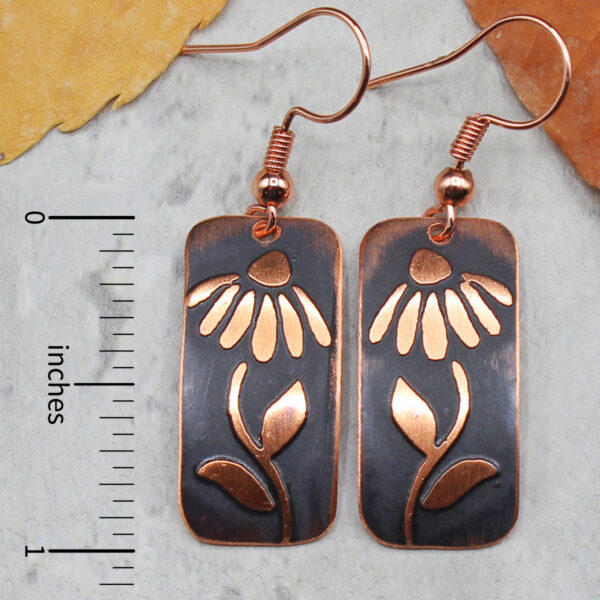 Daisy Copper Earrings