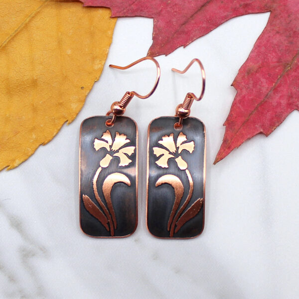 Lily Copper Earrings