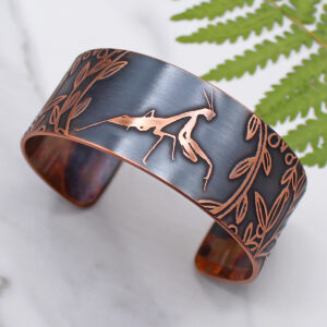 Praying Mantis Copper Bracelet