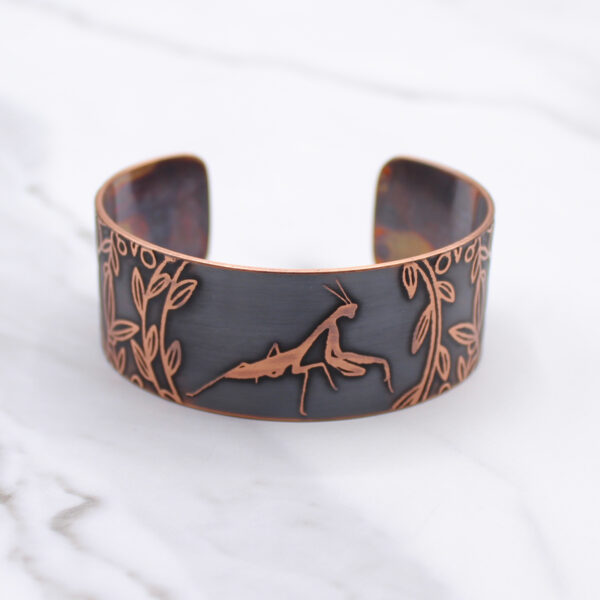 Praying Mantis Copper Bracelet