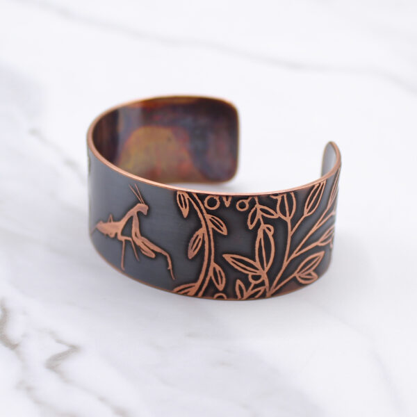 Praying Mantis Copper Bracelet