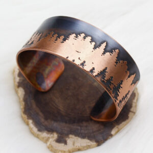 Forest for the Trees Handmade Copper Bracelet