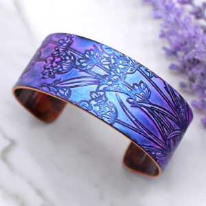 Lavender Plant Copper Bracelet