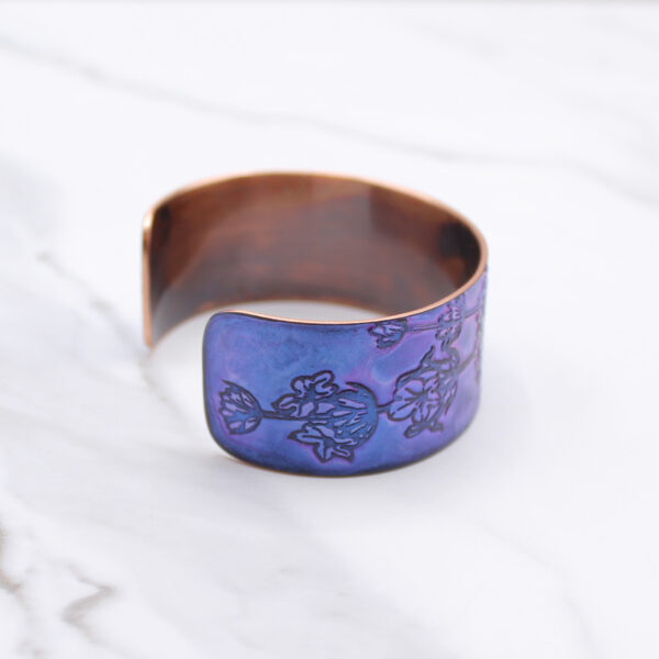 Lavender Plant Copper Bracelet