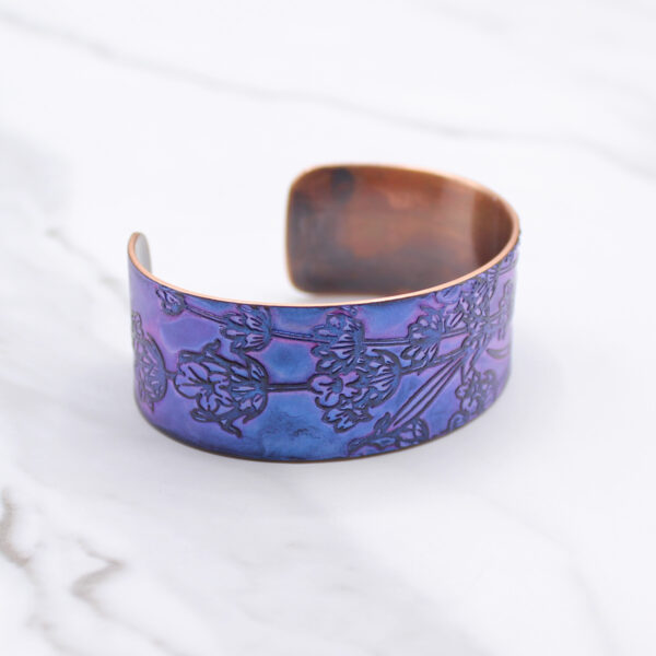 Lavender Plant Copper Bracelet