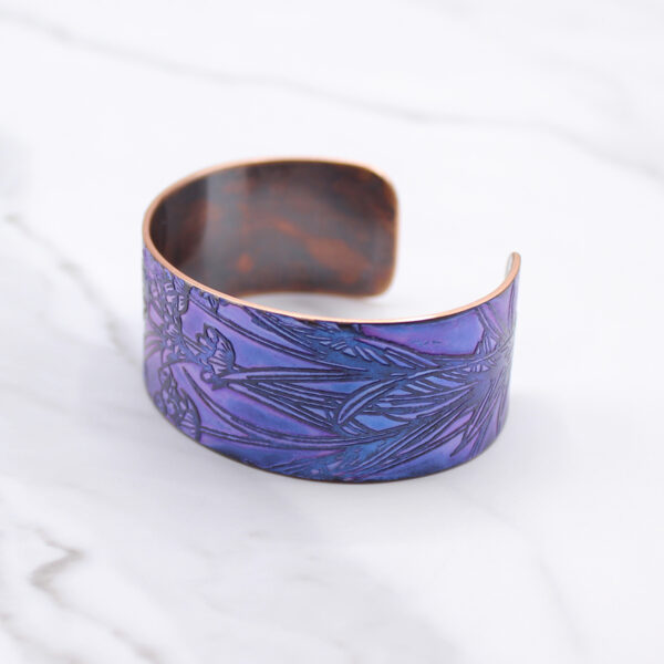 Lavender Plant Copper Bracelet