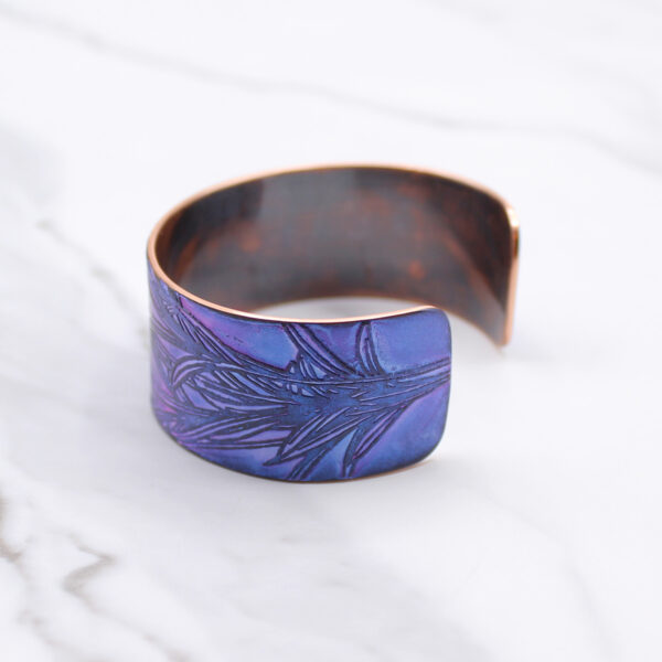 Lavender Plant Copper Bracelet