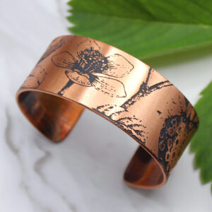 Strawberries Handmade Copper Bracelet