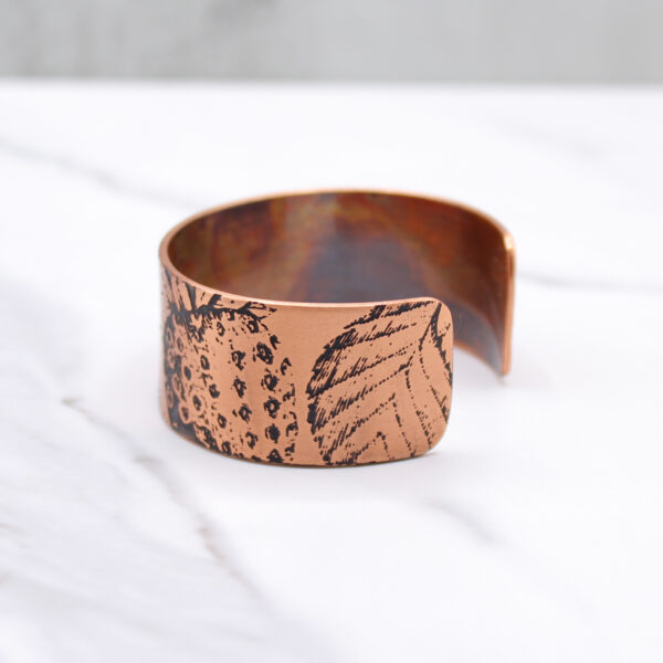 Strawberries Handmade Copper Bracelet