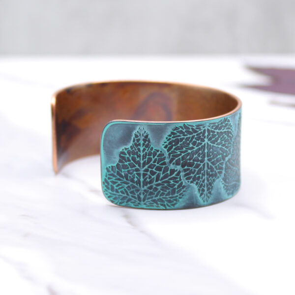 Birch Leaf Handmade Copper Bracelet