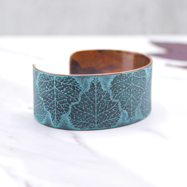 Birch Leaf Handmade Copper Bracelet