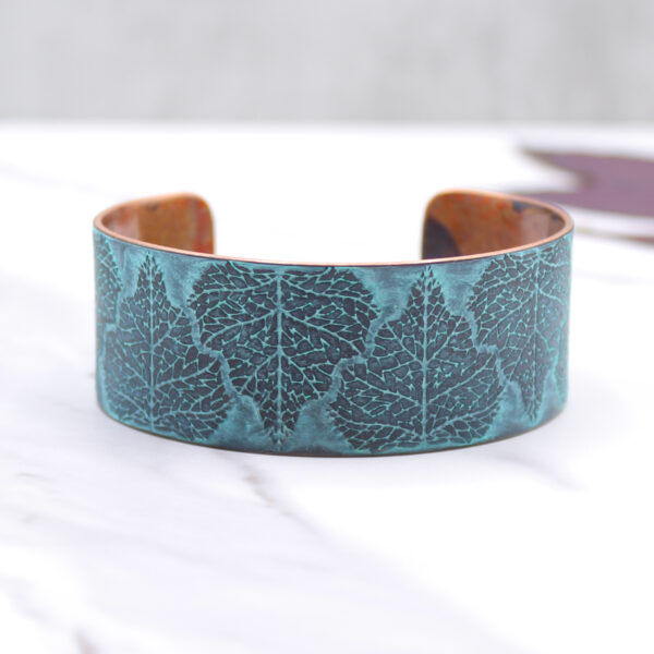 Birch Leaf Handmade Copper Bracelet