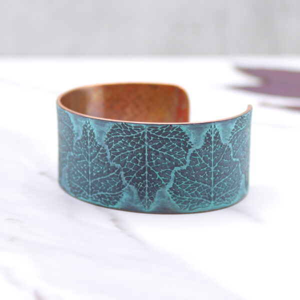 Birch Leaf Handmade Copper Bracelet