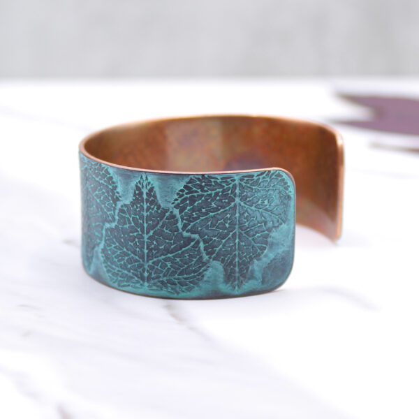 Birch Leaf Handmade Copper Bracelet