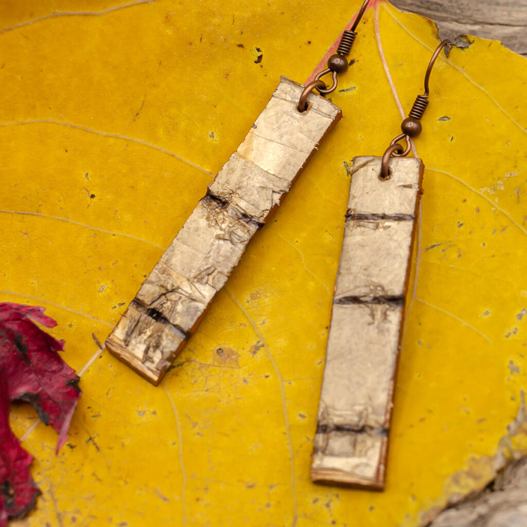 Birch Bark Earrings