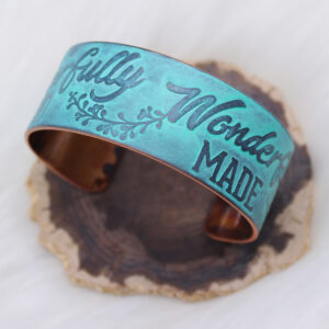Fearfully and Wonderfully Made Handmade Copper Bracelet