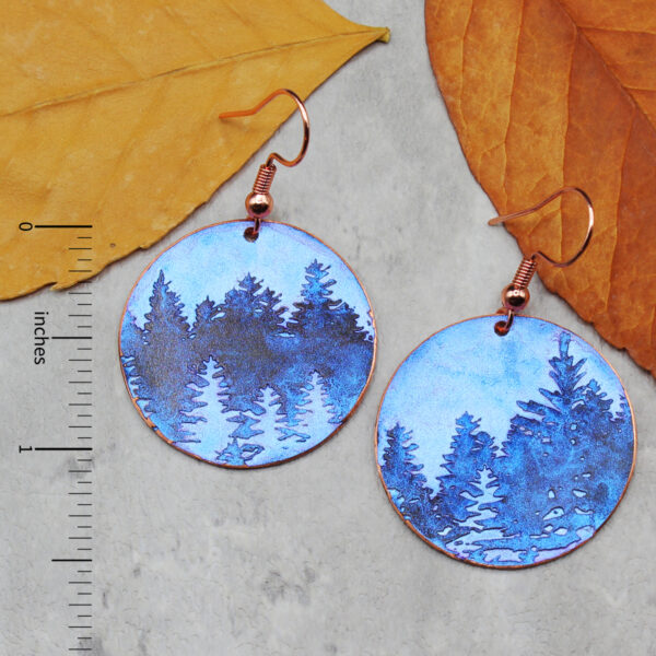 Forest for the Trees Copper Earrings