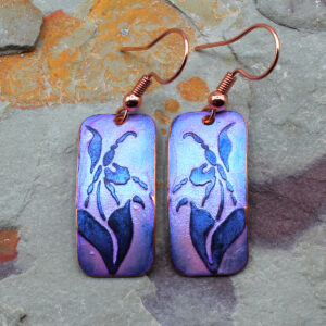 lady's slipper earrings