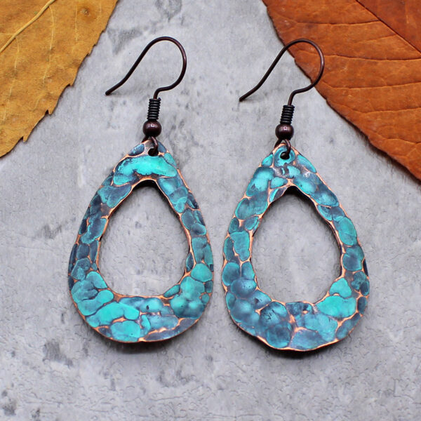 Raindrop Copper Earrings