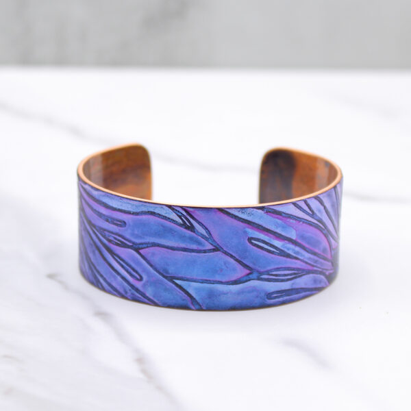 sunflower copper bracelet