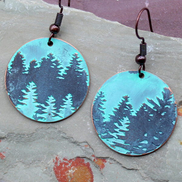 Forest For The Trees Copper Earrings