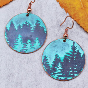 Forest for the Trees Copper Earrings