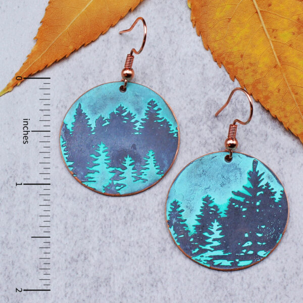 Forest for the Trees Copper Earrings