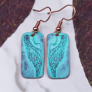 Angel Wings Copper Earrings