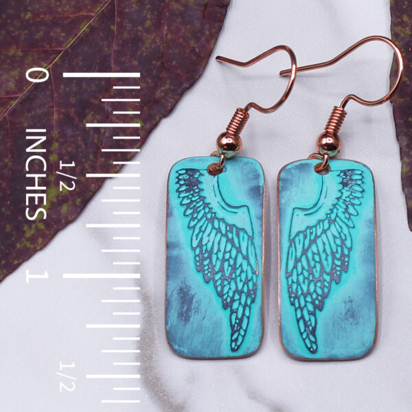 Angel Wings Copper Earrings