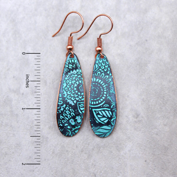 Abstract Copper Earrings