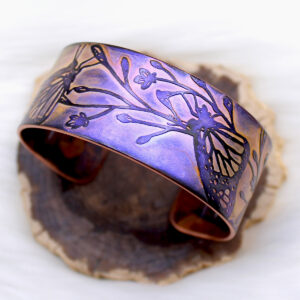 butterfly handmade copper bracelet