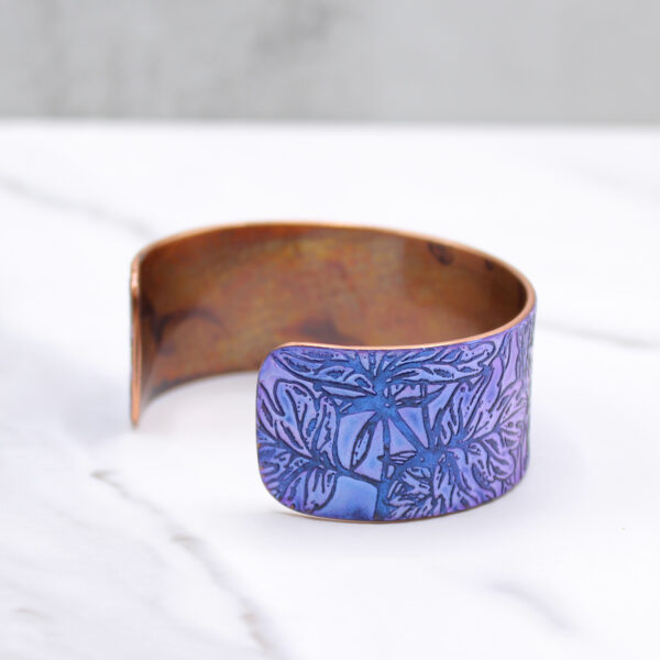 Prairie Wildflowers Handmade Copper Bracelet