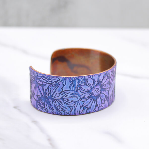 Prairie Wildflowers Handmade Copper Bracelet