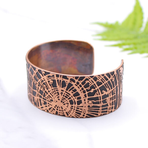 Wood Grain Copper Cuff