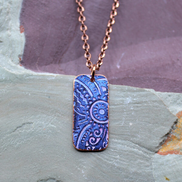 Abstract Copper Necklace