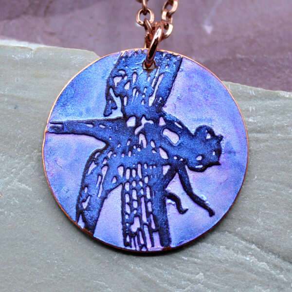 Copper Dragonfly Necklace