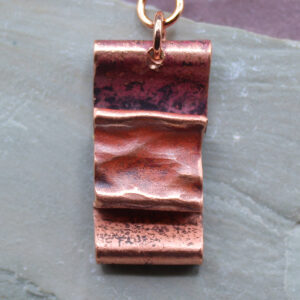 Copper Fold Form Necklace