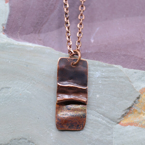Fold Form Copper Necklace