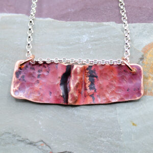 Copper Fold Form Necklace